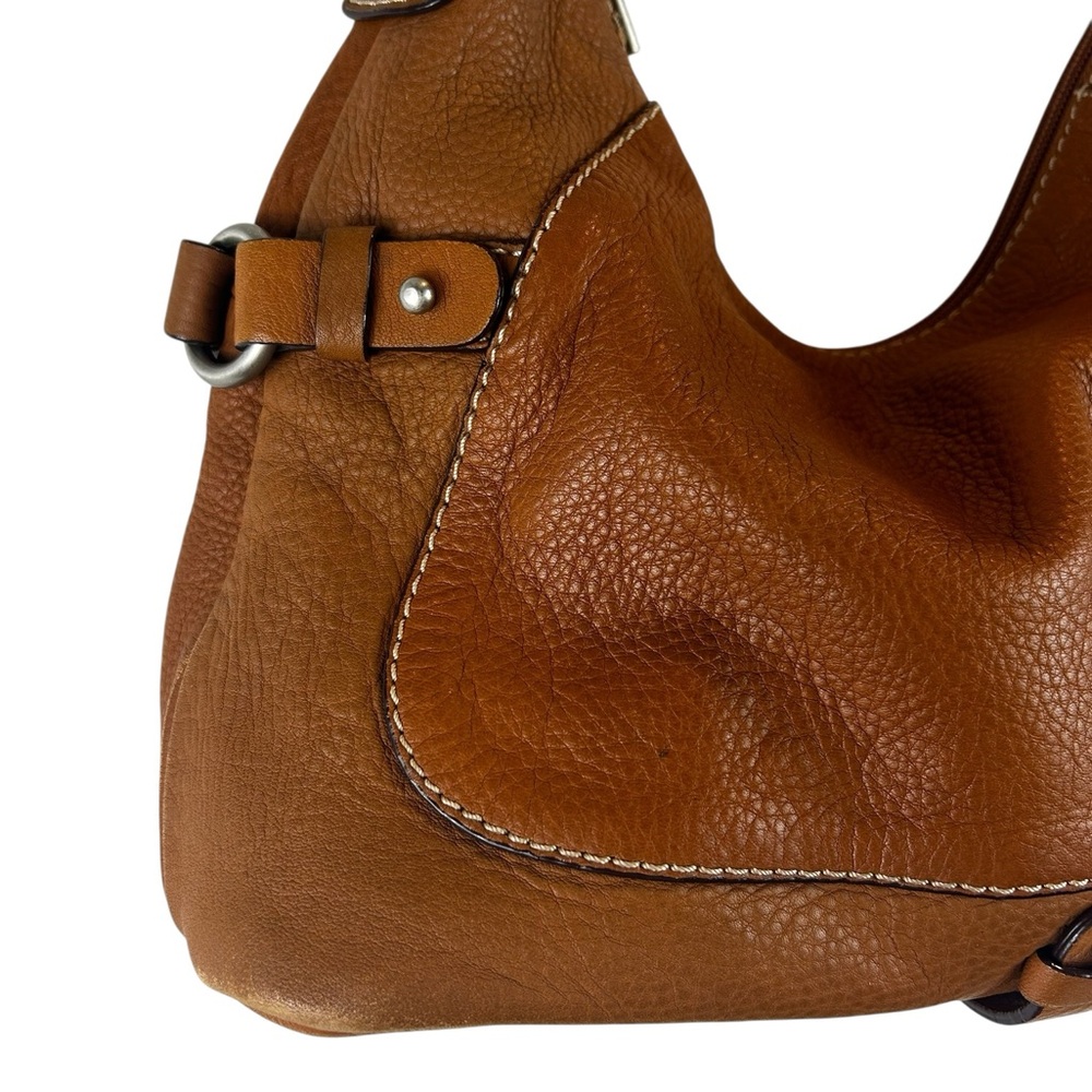 Giani Bernini Brown Leather Shoulder Bag - Picture 3 of 13